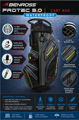 Protec 5.0 Fully Waterproof Golf Cart Bag
