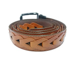Men’s Premium Golf Belt with Geometric Pattern