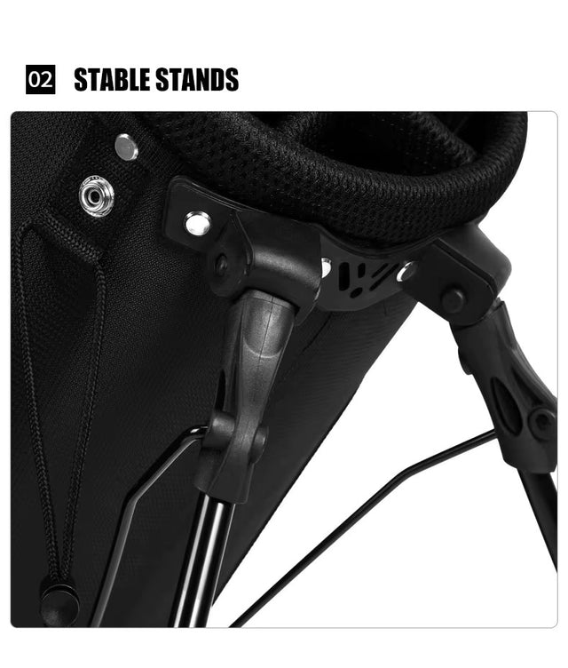 Men's Lightweight 14 Way Divider Golf Stand Bag - Black