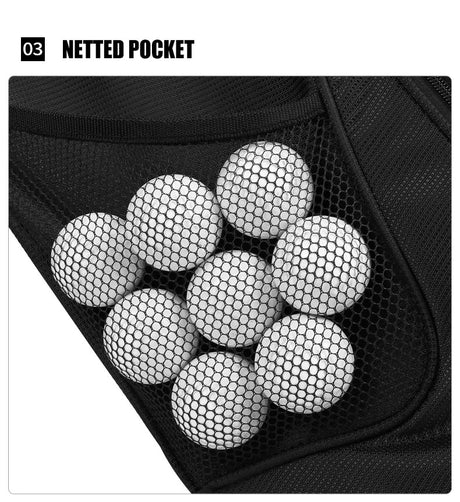 Men's Lightweight 14 Way Divider Golf Stand Bag - Black