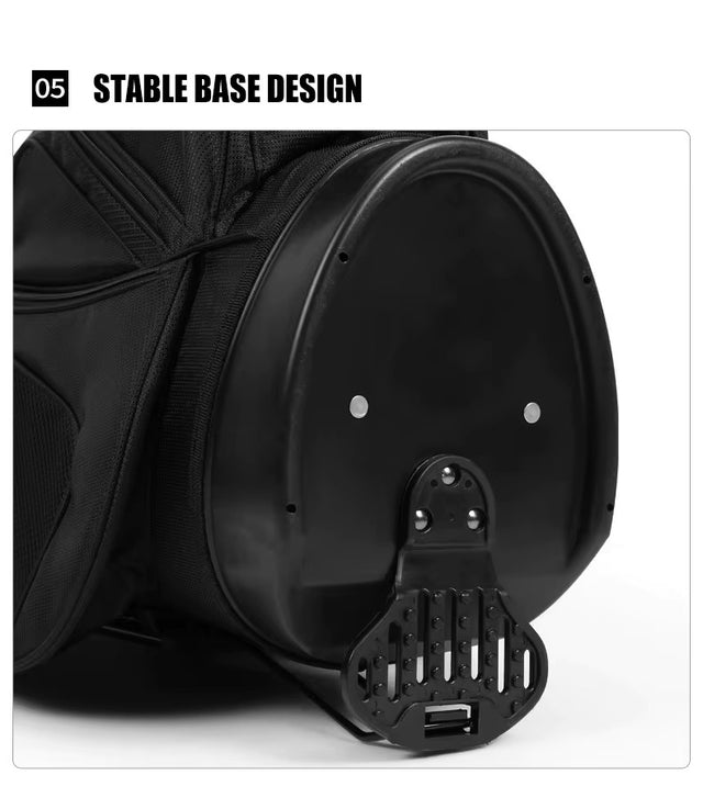 Men's Lightweight 14 Way Divider Golf Stand Bag - Black