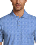 Golf Flag Geo Essential Print Short Sleeve Golf Polo Shirt