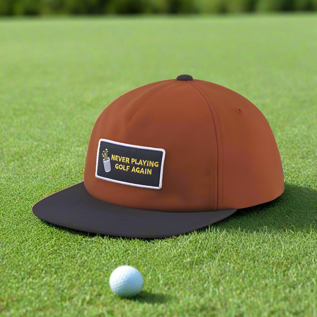 Men's Never Playing Golf Again Snapback Cap