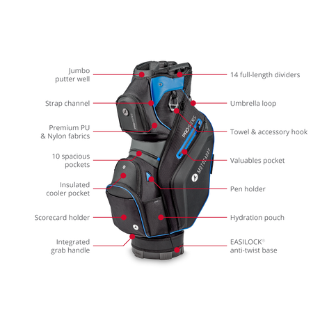 Pro-Series 14 Full Length Dividers Golf Cart Bag