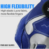 Greg Norman Men’s Compression-Fit Golf Gloves - Left Hand