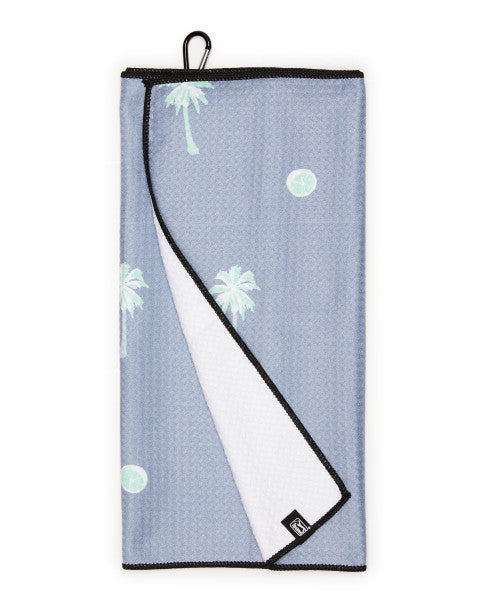 Printed Microfiber Golf Towel - Tradewinds