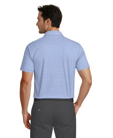 Golf Flag Geo Essential Print Short Sleeve Golf Polo Shirt