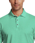 Golf Flag Geo Essential Print Short Sleeve Golf Polo Shirt