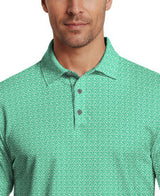 Golf Flag Geo Essential Print Short Sleeve Golf Polo Shirt