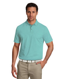 Essential Geo Print Short Sleeve Golf Polo Shirt