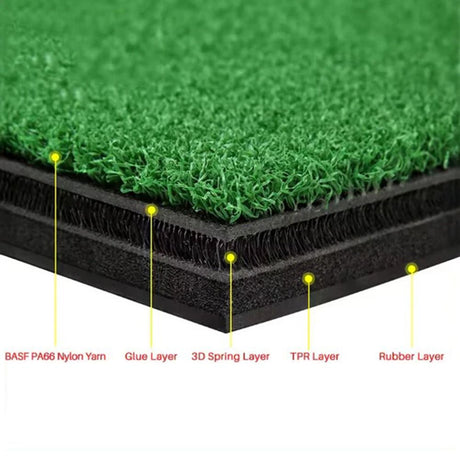 3D Spring Hitting Driving Range Mat (1.5m X 1.5m)