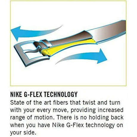 Nike G-Flex Stretch Woven Belt – White, Flexible Comfort