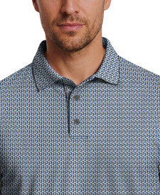 Micro Tee Print Short Sleeve Golf Polo Shirt