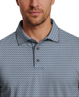Micro Tee Print Short Sleeve Golf Polo Shirt