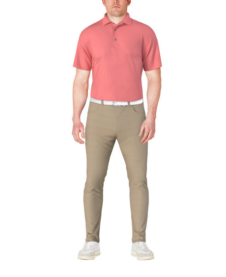 Airflux Mesh Short Sleeve Golf Polo Shirt - Plumeria