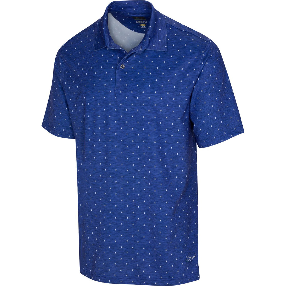 Ml75 Lab Shark Tooth Polo T Shirt Royal Indigo Heather