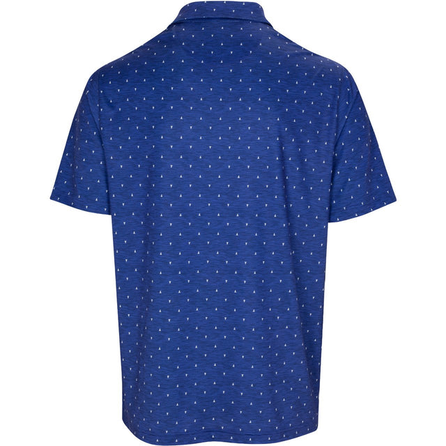 Ml75 Lab Shark Tooth Polo T Shirt Royal Indigo Heather