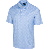 Paisley Foulard X-lite Polo T Shirt - Blue Haze