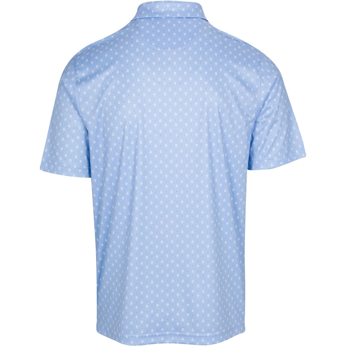 Paisley Foulard X-lite Polo T Shirt - Blue Haze