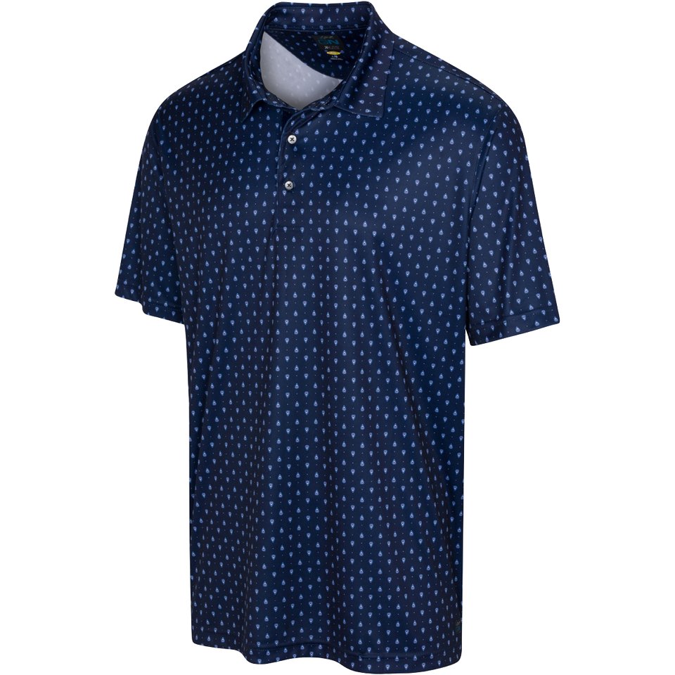 Paisley Foulard X-lite Polo T Shirt - Navy