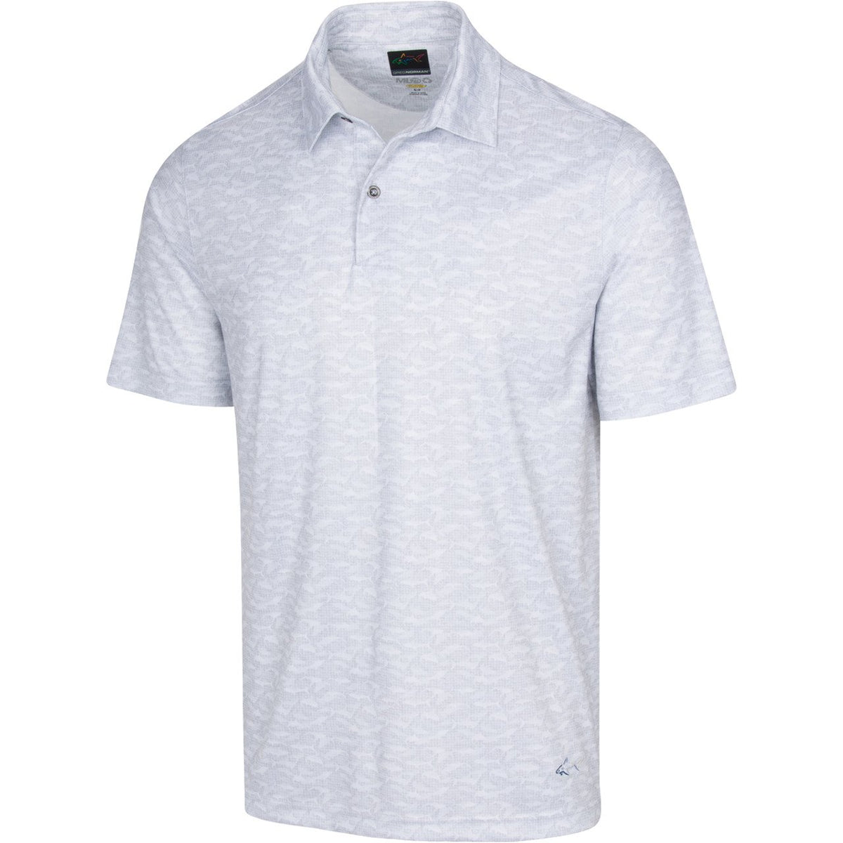 Greg Norman Lab Shark Shadow ML75 Polo T Shirt - Shark Grey – golfbuyindia