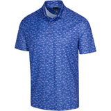 Greg Norman Lab Shark Shadow ML75 Polo T Shirt - Royal Indigo