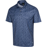 Greg Norman Lab Shark Shadow ML75 Polo T shirt - Navy