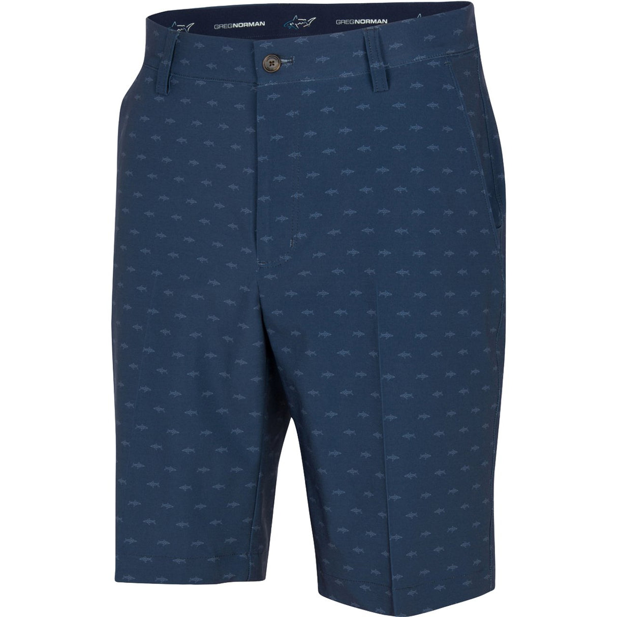 Ml75 Hybrid Shark Print 9-inch Short - Navy