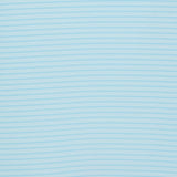 Freedom Micro Pique Classic Stripe Polo  T Shirt - Misty blue