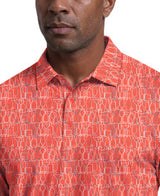 Linear Cocktail Print Short Sleeve Golf Polo Shirt