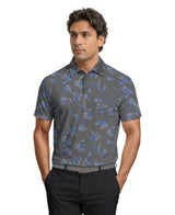 Energized Floral Print Short Sleeve Golf Polo Shirt