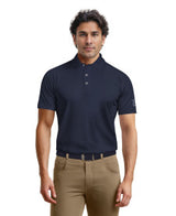 Solid Cooling Texture Golf Polo Shirt