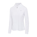 Women's Long Sleeve Classic Pique Polo T-Shirt - Black