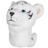 White Tiger Plush Novelty Golf Driver Headcover