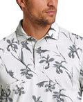 Energized Floral Print Short Sleeve Golf Polo Shirt