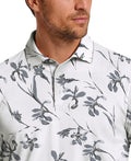 Energized Floral Print Short Sleeve Golf Polo Shirt