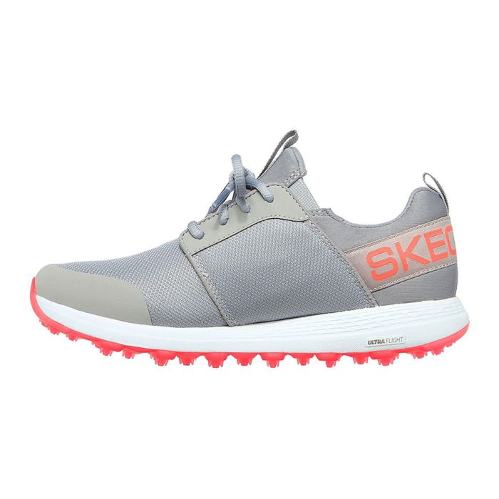 Women's Max Sport MD Spikeless Golf Shoes – Grey/Coral