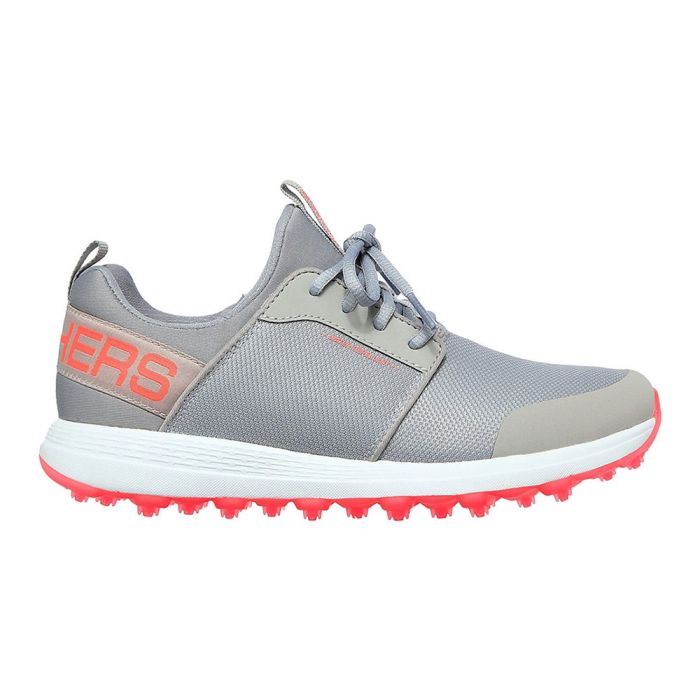 Women's Max Sport MD Spikeless Golf Shoes – Grey/Coral