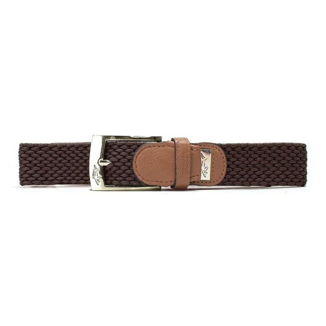 Men's Striped Stretchable Golf Braided Belt