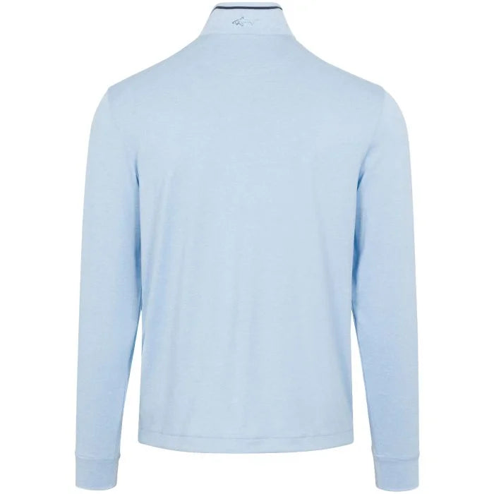 K060 Leaderboard Golf 1/4 Zip Golf Pullover - Cloud Heather