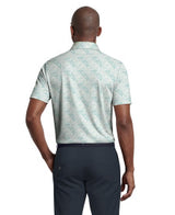 Tropical Argyle Print Short Sleeve Golf Polo Shirt