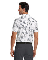 Energized Floral Print Short Sleeve Golf Polo Shirt