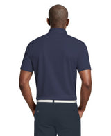 Layered Stripe Print Short Sleeve Golf Polo Shirt