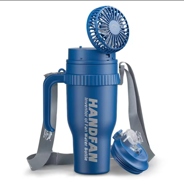 HandFan Upgraded 40 OZ Stainless Steel Vacuum Insulated Tumbler with Lid and Straw for Water, Iced Tea or Coffee