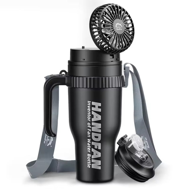 HandFan Upgraded 40 OZ Stainless Steel Vacuum Insulated Tumbler with Lid and Straw for Water, Iced Tea or Coffee