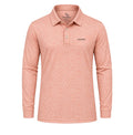 Men’s Abstract Scribble Printed Long Sleeve Golf Polo