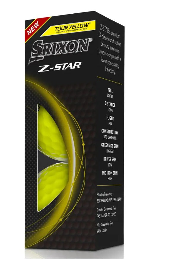 Z-Star Golf Balls - Tour Yellow