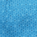 ML75 Turquoise Blue Geometric Polo