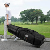 Hardcase Golf Travel Bag - Wheels, Anti-Collision Design Hard Shell on Top