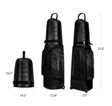 Hardcase Golf Travel Bag - Wheels, Anti-Collision Design Hard Shell on Top